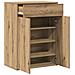 Scarpiera Rovere Artigianale 60x35x84 cm in Legno Multistrato - Foto miniatura 4
