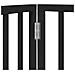 Cancello Cani Porta Pieghevole Nero 12 Pannelli 960 cm Pioppo - Foto miniatura 8