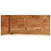 Piano Bagno 140x60x3,8 cm Rettangolare Legno Massello di Acacia - Foto miniatura 5
