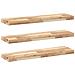 Mensole da Parete 3 pz 80x20x4 cm Legno Acacia Non Trattato - Foto miniatura 1
