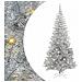 Albero di Natale con 300 LED con supporto Argento 240 cm PET - Foto miniatura 1