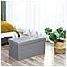 Pouf Organizer per riporre oggetti, Grigio Chiaro - LSF47G - Foto miniatura 3