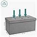 Pouf Organizer per riporre oggetti, Grigio Chiaro - LSF47G - Foto miniatura 5
