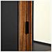 Vetrina In Legno Di Recupero Nero Con 2 Ripiani 72x40,5x158,5h Cm - Foto miniatura 7