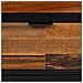Vetrina In Legno Di Recupero Nero Con 2 Ripiani 72x40,5x158,5h Cm - Foto miniatura 8
