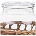 Vaso In Vetro Rivestito In Fibre Naturali D16x25h Cm - Foto miniatura 5