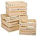 Set Di 3 Cassetti In Legno Laccato Beige - Foto miniatura 1