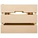 Set Di 3 Cassetti In Legno Laccato Beige - Foto miniatura 4