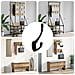 Gancio per vestiti 346 pcs Nero 102 x 29 x 47mm Lega di Zinco - Foto miniatura 2