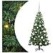 Albero di Natale con 150 LED con supporto Verde 120 cm PVC - Foto miniatura 1