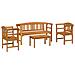 Set da giardino con divano a rosa 4 pcs - Foto miniatura 1