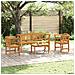 Set da giardino con divano a rosa 4 pcs - Foto miniatura 2