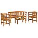Set da giardino con divano a rosa 4 pcs - Foto miniatura 3