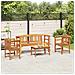 Set da giardino con divano a rosa 4 pcs - Foto miniatura 4