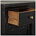 Mobile Da Ingresso In Legno Rifinito Artigianalmente Con 2 Ante E 2 Cassetti Nero 85x40x100 - Foto miniatura 7