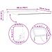 Cornice per Tenda Manuale con LED Antracite 5 × 3,5 m Alluminio - Foto miniatura 9