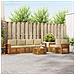 Set divani 7 pcs Naturale e Beige Legno di Acacia Massello - Foto miniatura 2