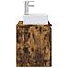 Mobile Lavabo da Parete Rovere Fumo 49,5 x 41 x 62,5 cm - Foto miniatura 3