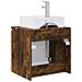 Mobile Lavabo da Parete Rovere Fumo 49,5 x 41 x 62,5 cm - Foto miniatura 4