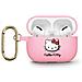 Custodia In Silicone 3d A Forma Di Testa Di Hello Kitty Per Airpods 3 - Rosa - Foto miniatura 1