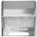 Vaso da giardino Argento 50 x 30 x 49 cm Acciaio zincato - Foto miniatura 8