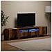 Mobile TV LED a 3 pezzi Legno antico Legno ingegnerizzato - Foto miniatura 3
