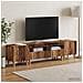 Mobile TV LED a 3 pezzi Legno antico Legno ingegnerizzato - Foto miniatura 5
