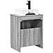 Set di mobili per il bagno Sonoma grigio Legno ingegnerizzato - Foto miniatura 3