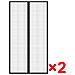 Tende Antimosche per Porta 2 pz 210 x 100 cm 2pz Magneti Nera - Foto miniatura 3