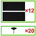 Tende Antimosche per Porta 2 pz 210 x 100 cm 2pz Magneti Nera - Foto miniatura 7