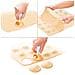 Taglia Pasta Ravioli Biscotti Set 4 Forme Tondo Quadrato Triangolare Cuore - Foto miniatura 3