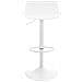 Sgabello Alto Bar Aveiro In Polipropilene I Sgabello Cucina Girevole A 360° Dal Design Moderno I Sedia Penisola Regolabile 57-78 CM Bianco - Foto miniatura 2