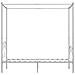 Letto A Baldacchino Bianco In Metallo 90x200 Cm - Foto miniatura 4