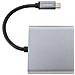 Adattatore USB-C a HDMI 3 in 1 M / F con Ricarica PD Colore Grigio - Foto miniatura 3