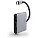 Adattatore USB-C a HDMI 3 in 1 M / F con Ricarica PD Colore Grigio - Foto miniatura 2