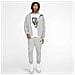 Felpa Da Uomo Con Cappuccio E Full Zip Club Fleece Taglia Xxl Codice Bv2645-063 Colore Grigio - Foto miniatura 3