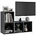 Mobili TV 2 pz Grigio Lucido 72x35x36,5 cm in Legno Multistrato - Foto miniatura 5