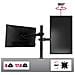 Supporto per Monitor DM151X3 da 13" a 32" Regolabile in Altezza Acciaio Inossidabile Colore Nero - Foto miniatura 4