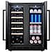 Cantinetta Vino da Incasso Arctic Collection 60 Duo con Doppia Temperatura Capacità 20 Bottiglie / 55 Lattine da 330 ml Classe G Colore Nero - Foto miniatura 3