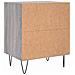 Comodini Grigio Sonoma 2 Pz 40x30x50 Cm In Legno Multistrato - Foto miniatura 6