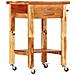 Carrello Da Cucina 55x55x89 Cm In Legno Massello Di Acacia - Foto miniatura 1
