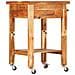 Carrello Da Cucina 55x55x89 Cm In Legno Massello Di Acacia - Foto miniatura 2