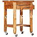 Carrello Da Cucina 55x55x89 Cm In Legno Massello Di Acacia - Foto miniatura 3