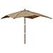 Ombrellone Da Giardino Con Palo In Legno Tortora 300x300x273 Cm - Foto miniatura 2