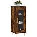 Credenza Rovere Fumo 34,5x34x90 Cm In Legno Multistrato - Foto miniatura 3