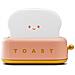 Luce Notturna Tostapane Per Bambini Modello Morning, Bianco / Rosa - Foto miniatura 1
