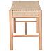 Panca Abano - Marrone - Legno - 35x80x45 Cm - Foto miniatura 4