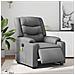 Poltrona Massaggiante Elettrica Reclinabile Grigio Similpelle - Foto miniatura 1