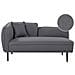 Chaise Longue Versione Sinistra Chevannes Bouclé Grigio Scuro - Foto miniatura 2