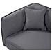 Chaise Longue Versione Sinistra Chevannes Bouclé Grigio Scuro - Foto miniatura 6